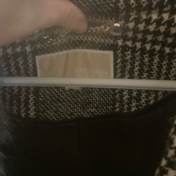 Michaels kors penny lane maxi coat with Faux Fur Collar pea coat - Picture 2 of 6